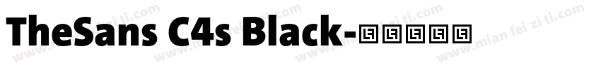 TheSans C4s Black字体转换
